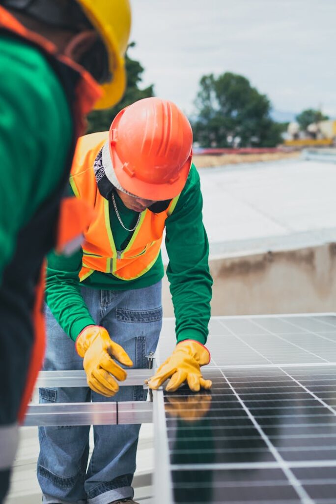 The Art of Drawing Readers In: Your attractive post title goes here Solar Technician Installing Solar Panel 8853507 1 684x1024